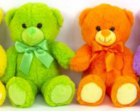 Wholesalers of 20cm Sitting Neon Bears Assorted toys image 2