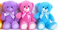 Wholesalers of 20cm Sitting Neon Bears Assorted toys image 3