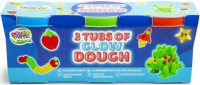 Wholesalers of 3 Pack Glow In The Dark Dough 50gm toys image