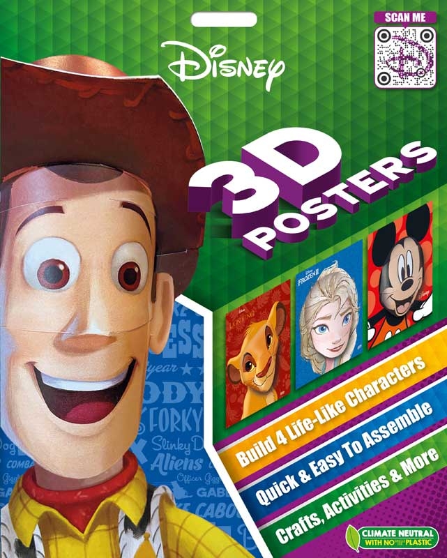Wholesalers of 3d Pop Heads Disney: 3d Posters toys
