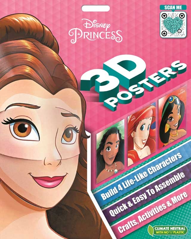 Wholesalers of 3d Pop Heads Disney Princess: 3d Posters toys