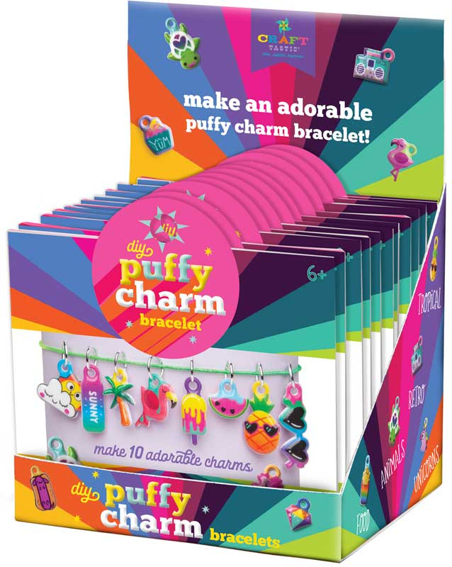 Wholesalers of Ann Williams Craft-tastic Puffy Charm Bracelet Assorted toys