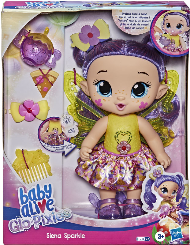 Wholesalers of Baby Alive Glo Pixies Siena Sparkle toys