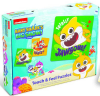 Wholesalers of Baby Shark Touch N Feel Puzzles 3pk toys image