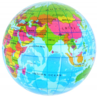 Wholesalers of Ball 6.3 Cm World Map toys image 2