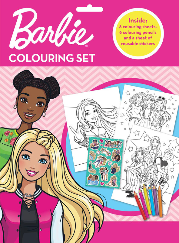 Wholesalers of Barbie Colouring Set toys