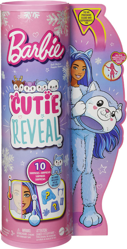Wholesalers of Barbie Cutie Reveal Snowflake Sparkle Doll Asst toys