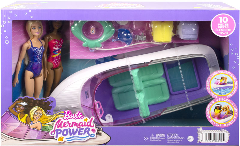 Wholesalers of Barbie Mermaid Power Dolls And Boat toys