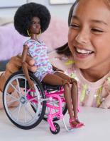Wholesalers of Barbie Wheelchair Doll Black toys image 4