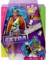 Wholesalers of Barbie Extra Blue Afro Hair Doll toys Tmb