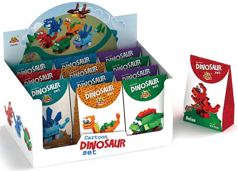 Wholesalers of Blocks Dinosaur Kit 6 Assorted toys