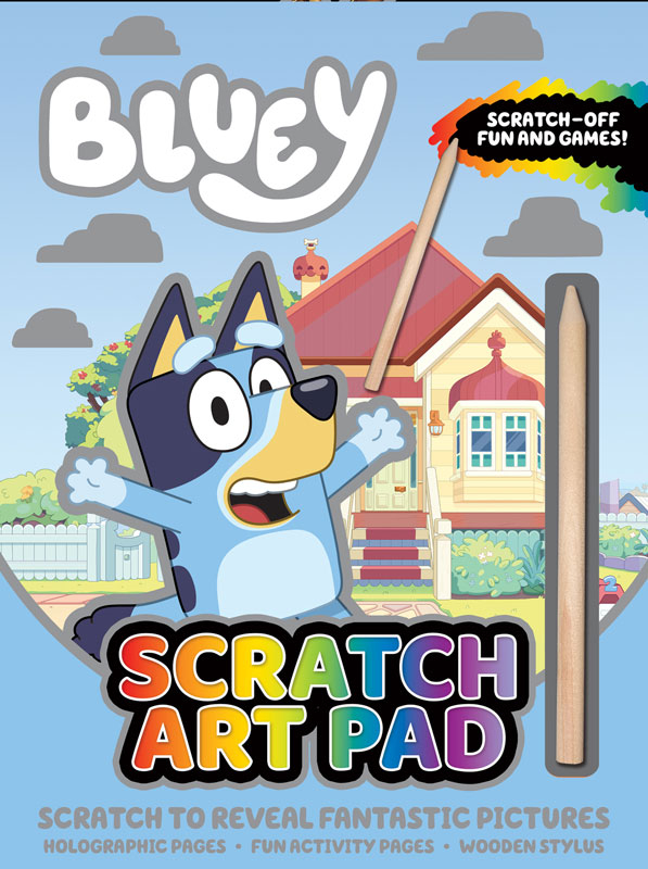 Wholesalers of Bluey Scratch Art Pad toys
