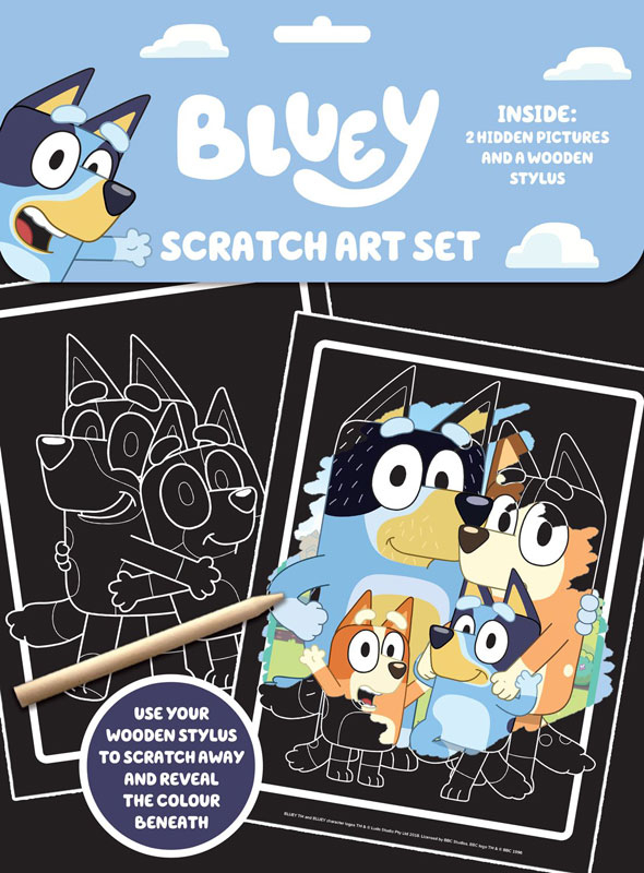 Wholesalers of Bluey Scratch Art Set toys