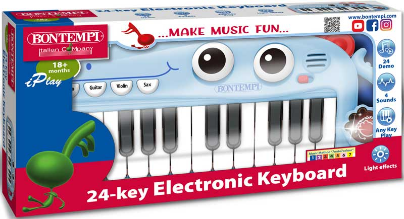 Wholesalers of Bontempi 24 Key Electronic Keyboard - Assorted toys
