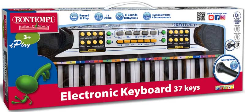 Wholesalers of Bontempi 37 Key Electronic Keyboard With Microphone toys