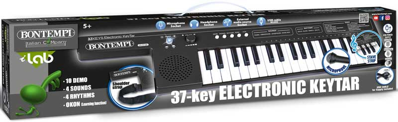 Wholesalers of Bontempi 37 Key Electronic Keytar - Lithium Battery toys