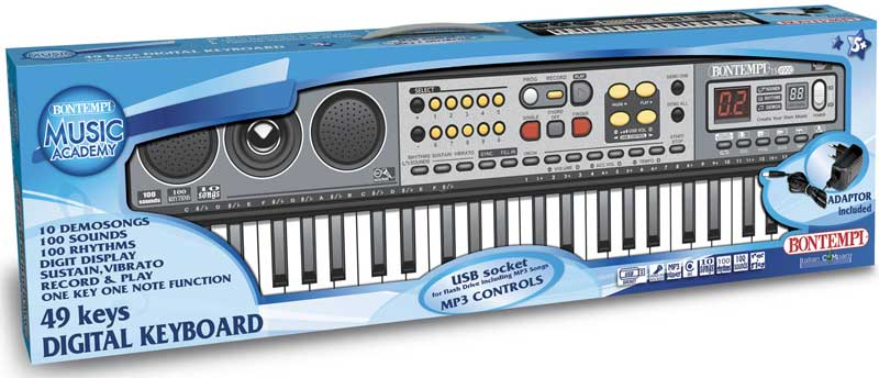 Wholesalers of Bontempi Digital Keyboard With 49 Midi Size Keys toys