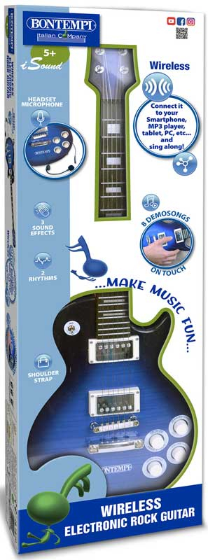 Wholesalers of Bontempi Wireless Electronic Guitar Gibson Model With Headse toys