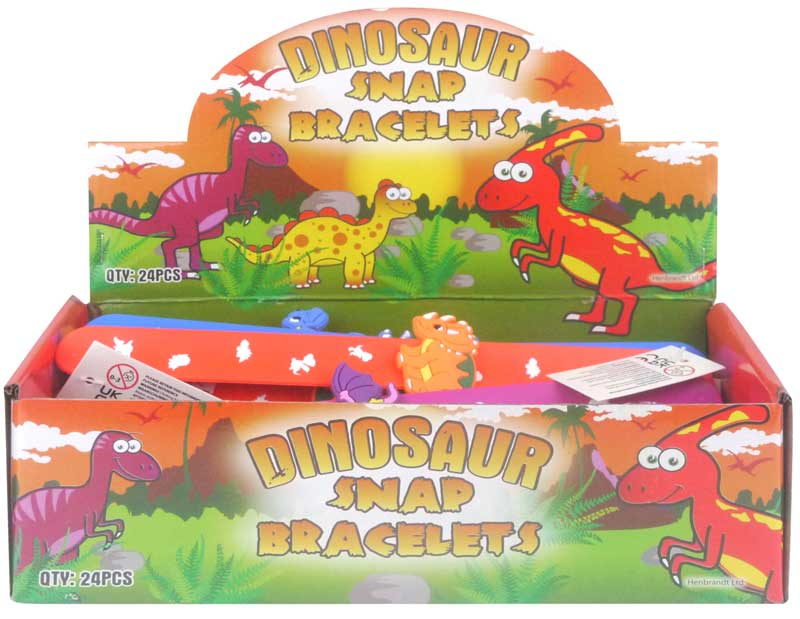 Wholesalers of Bracelet Snap Dinosaur With Print toys