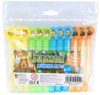 Wholesalers of Bubble Party Tube 4ml 10.5cm Jungle 4 Cols toys image