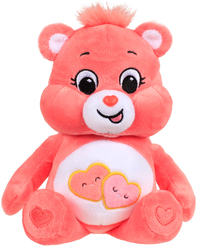 Wholesalers of Care Bears 22cm Bean Plush - Love-a-lot Bear toys