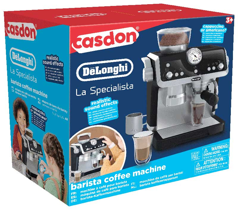 Wholesalers of Casdon Delonghi Barista Coffee Machine Closed Box toys