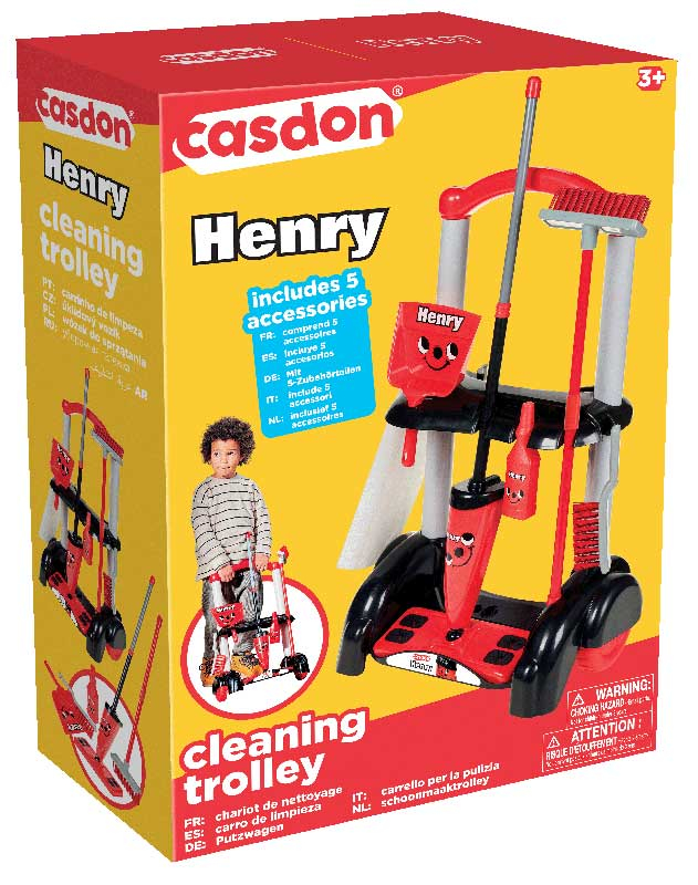 Wholesalers of Casdon Henry Cleaning Trolley toys
