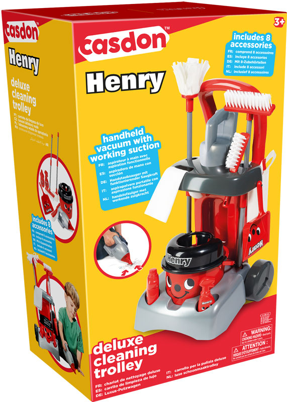 Wholesalers of Casdon Henry Deluxe Cleaning Trolley toys