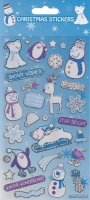 Wholesalers of Christmas Snowtime Stickers Lrg toys image