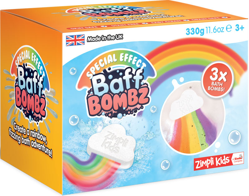 Wholesalers of Cloud Rainbow Baff Bombz - 110g - 3 Bath Pack toys