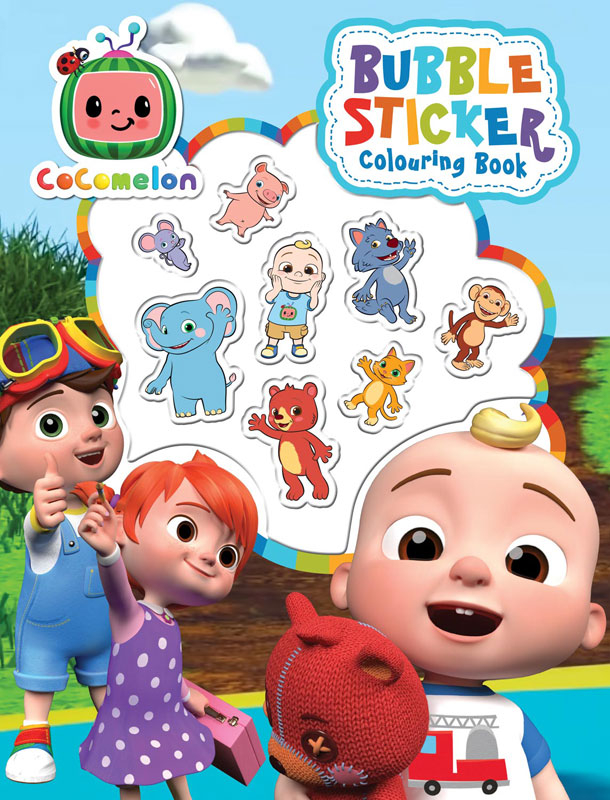 Wholesalers of Cocomelon Bubble Sticker Colouring Book toys
