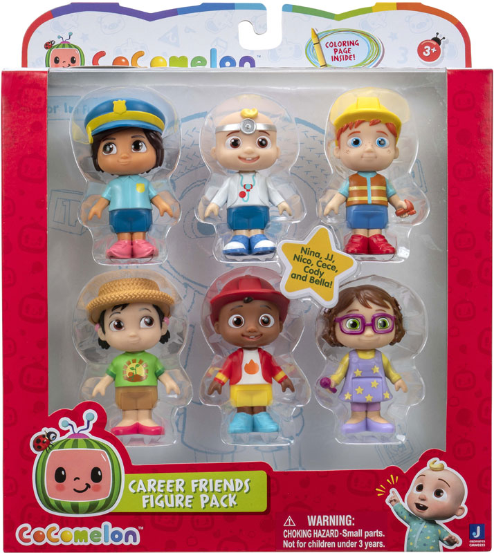 Wholesalers of Cocomelon Ccm 6 Figure Pack Career Friends toys