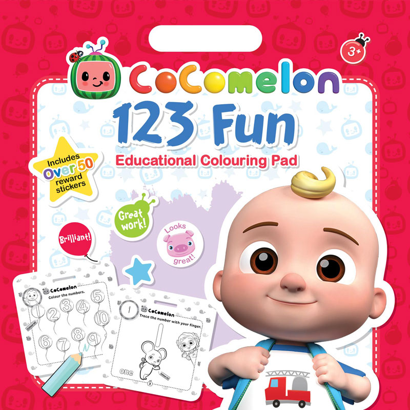 Wholesalers of Cocomelon Colouring Pad - 123 toys