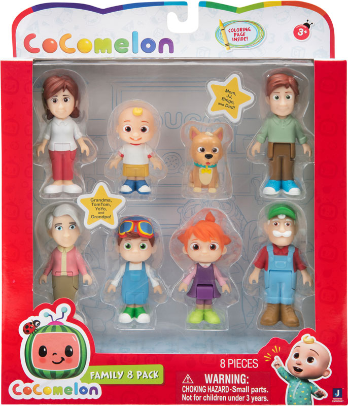 Wholesalers of Cocomelon Family Figure 8 Pack toys
