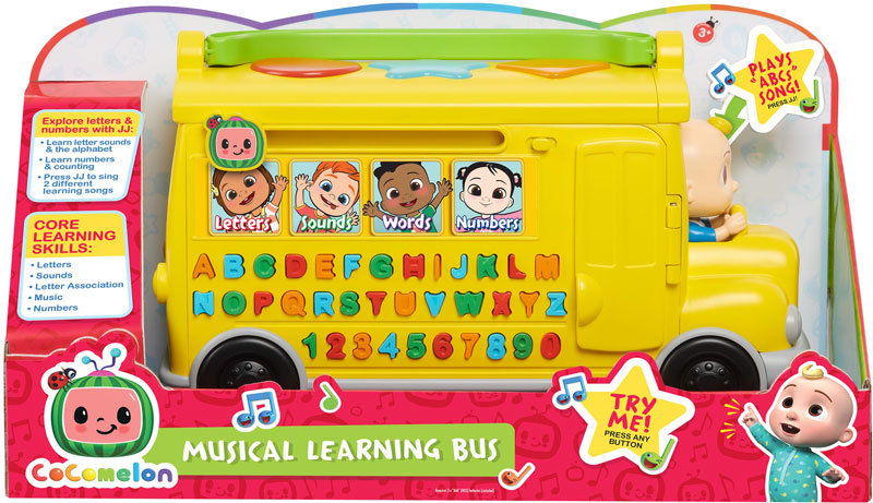 Wholesalers of Cocomelon Musical Learning Bus toys