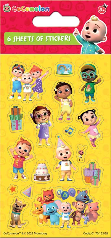 Wholesalers of Cocomelon Party - 6 Sheets toys