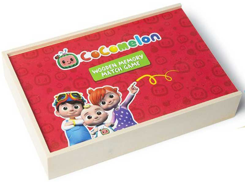 Wholesalers of Cocomelon Wooden Memory Match Cards toys
