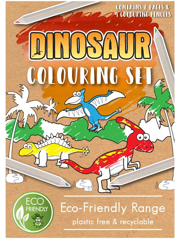 Wholesalers of Colouring Set Eco-friendly Dino A6 14 X 10 Cm toys
