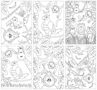 Wholesalers of Colouring Set Eco-friendly Jungle A6 14 X 10 Cm toys image 2