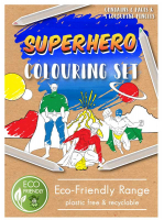 Wholesalers of Colouring Set Eco-friendly Super Hero A6 14 X 10 Cm toys image