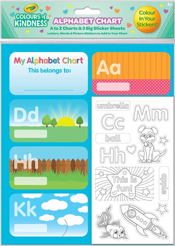 Wholesalers of Crayola Alphabet Chart With Colour-in Stickers toys