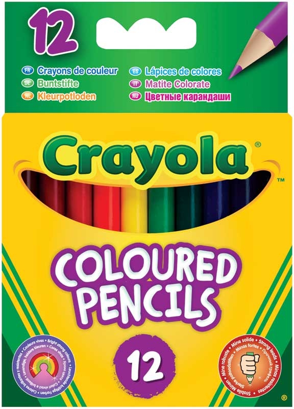 Wholesalers of Crayola Half Length Coloured Pencils toys