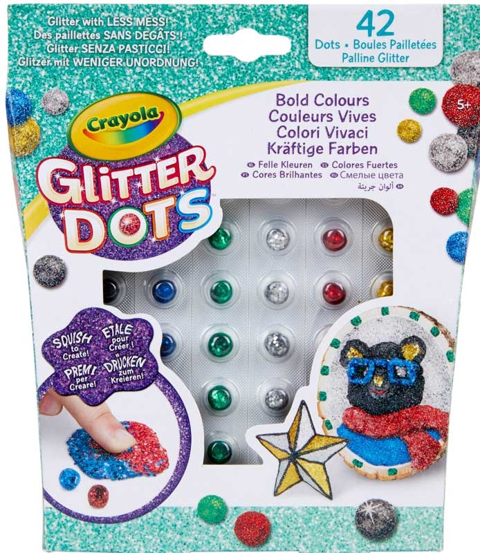 Wholesalers of Crayola Glitter Dots Asst toys