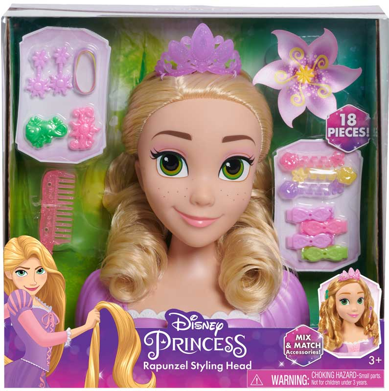 Wholesalers of Disney Princess Rapunzel Basc Styling Head toys