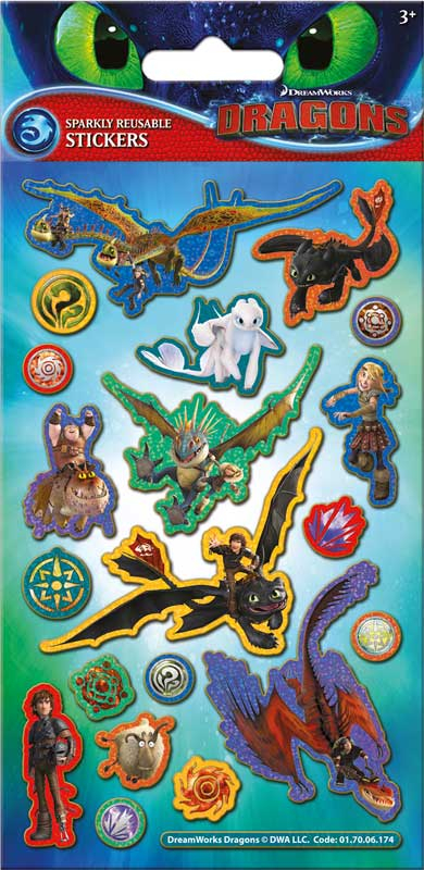 Wholesalers of Dragons Foil Stickers toys