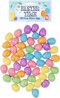 Wholesalers of Easter Kit Foam Eggs Glitter Assorted Cols 1.8cm toys image