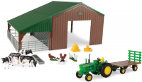 Wholesalers of Farm Building Set With John Deere Tractor toys image