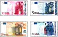Wholesalers of Fun Stationery - Euro Notes Eraser toys image 2