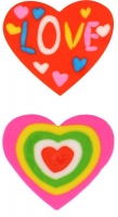 Wholesalers of Fun Stationery Eraser Hearts 3.4 Cm 6 Asst toys image 3