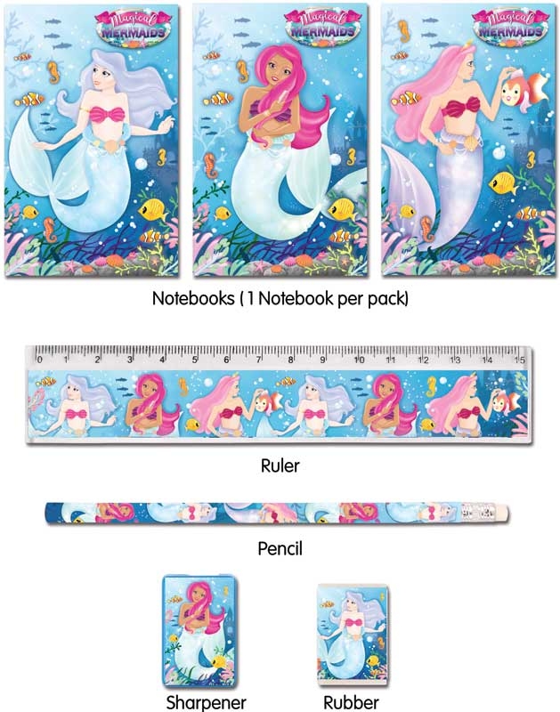 Wholesalers of Fun Stationery Stationery Set 5 Pc Mermaids toys